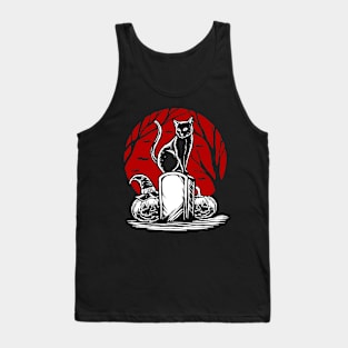 Halloween Cat Tank Top